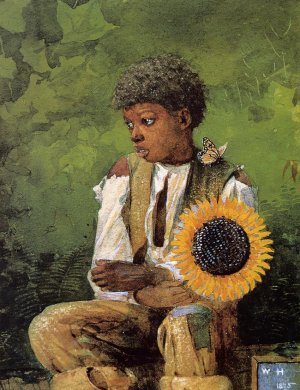 A Flower for the Teacher by Oil Painting Reproduction