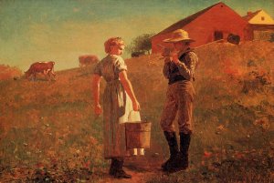 A Temperance Meeting also known as Noon Time by Winslow Homer Oil Painting Reproduction