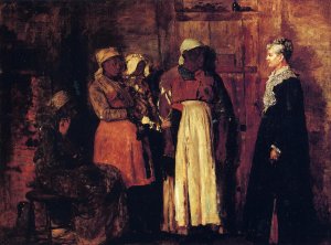 A Visit from the Old Mistress by Oil Painting Reproduction