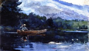 Adirondack Lake also known as Blue Monday by Oil Painting Reproduction