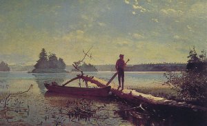 An Adirondack Lake by Oil Painting Reproduction