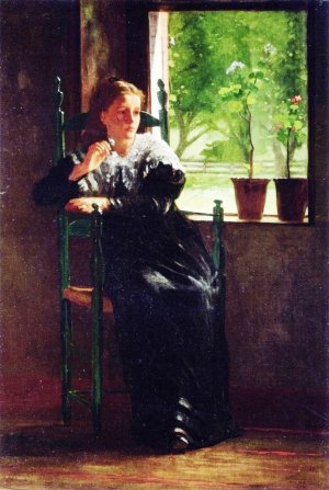 At the Window by Oil Painting Reproduction