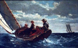 Breezing Up A Fair Wind by Oil Painting Reproduction