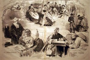 Harper's Weekly.Our Women and the War. Sept 6 1862. by Oil Painting Reproduction