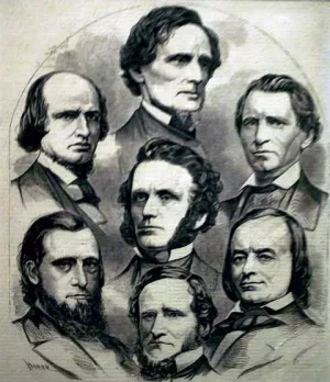 Harper's Weekly.The Seceding Mississippi Delegation in Congress. Feb 2 1861