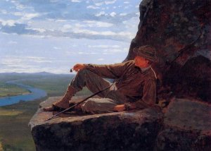 Mountain Climber Resting by Oil Painting Reproduction