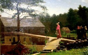 Old Mill the Morning Bell by Oil Painting Reproduction