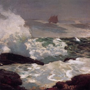 On a Lee Shore by Oil Painting Reproduction