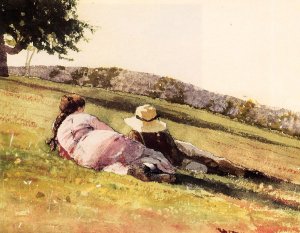 On the Hill by Oil Painting Reproduction