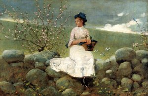 Peach Blossoms by Oil Painting Reproduction