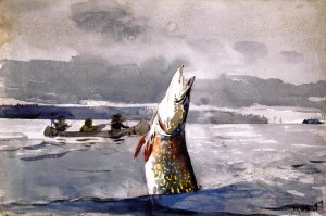 Pike, Lake St. John by Winslow Homer Oil Painting Reproduction