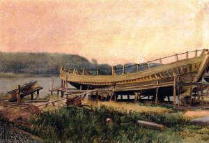 Shipbuilding, Ipwich by Oil Painting Reproduction