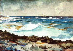 Shore and Surf by Oil Painting Reproduction