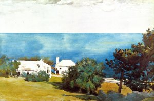 Shore at Bermuda by Oil Painting Reproduction