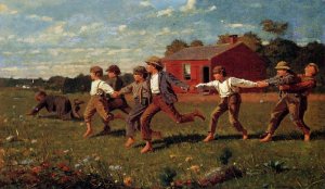 Snap the Whip by Winslow Homer Oil Painting Reproduction