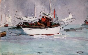 Sponge Boats, Key West by Oil Painting Reproduction