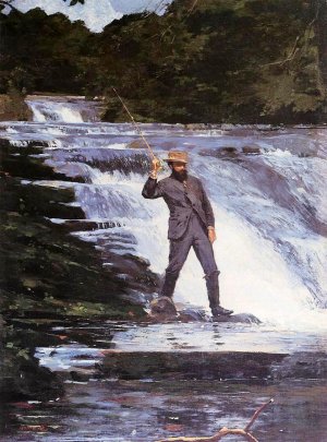 The Angler by Winslow Homer Oil Painting Reproduction