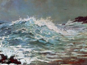 The Backrush by Winslow Homer Oil Painting Reproduction