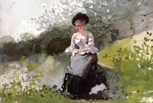 The Black Hat by Winslow Homer Oil Painting Reproduction