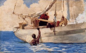 The Coral Divers by Oil Painting Reproduction