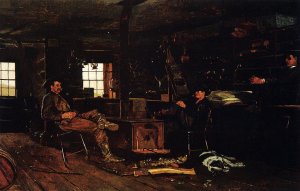 The Country Store also known as A Rainy Day in the Country by Oil Painting Reproduction