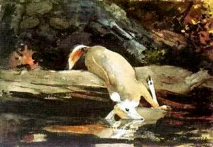 The Fallen Deer by Oil Painting Reproduction