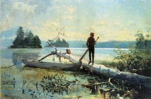 The Trapper, Adirondacks by Oil Painting Reproduction