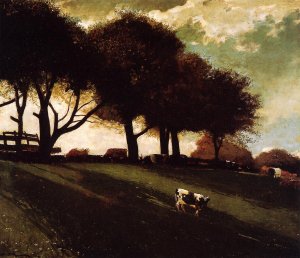 Twilight at Leeds, New York by Winslow Homer Oil Painting Reproduction