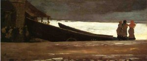 Watching a Storm on the English Coast by Oil Painting Reproduction