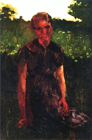 Young Girl in a Landscape